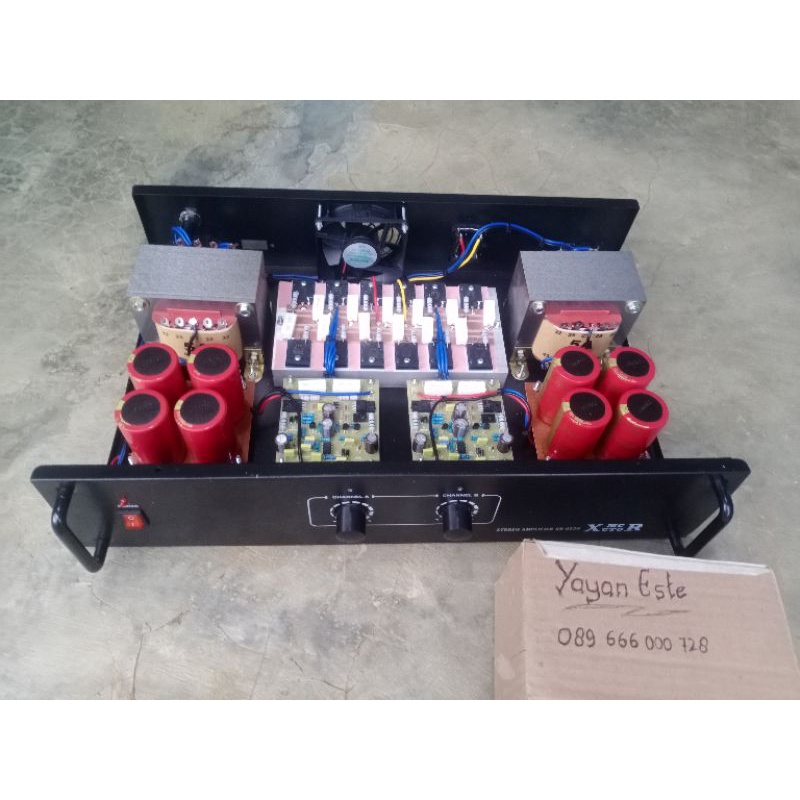Jual power amplifier rakitan 5 amper dobel TANPA TRAFO (free packing