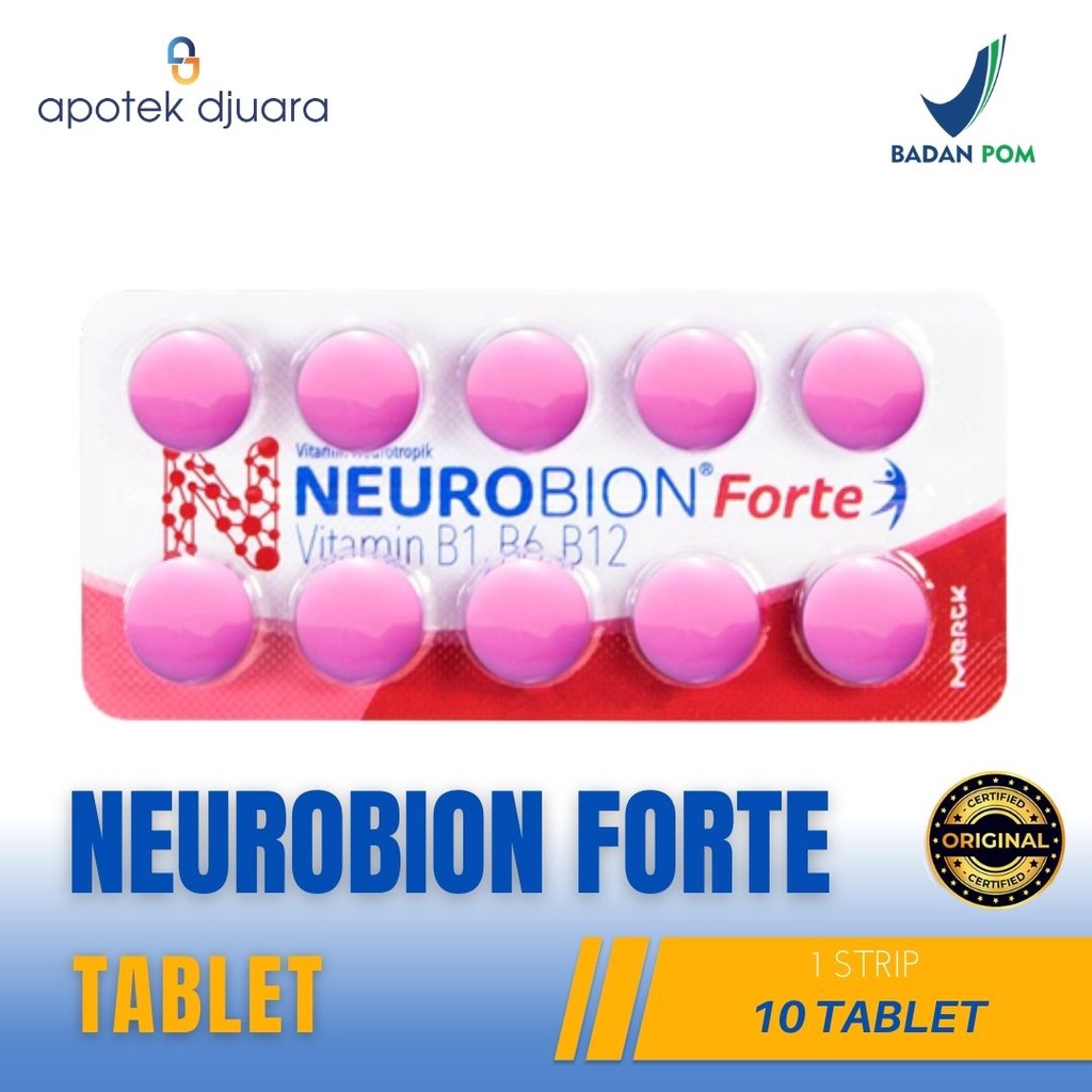 Jual Neurobion Forte Pink 10 Tablet Vitamin B untuk Saraf Shopee