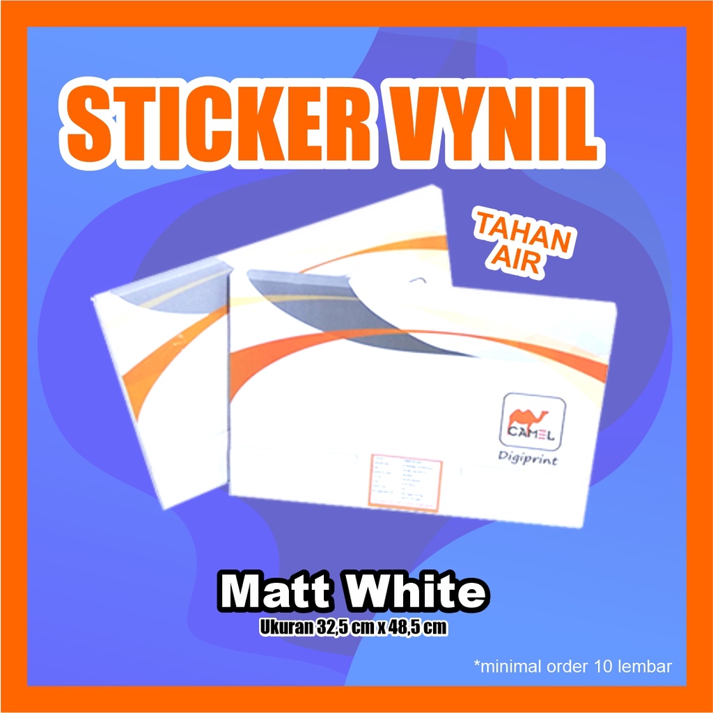 Jual Sticker Vynil Laser A3 Merk Camel Digiprint Mattwhite Shopee