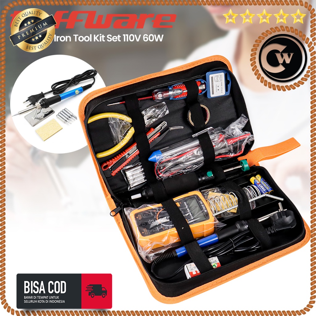 Jual Soldering Iron Tool Kit 110V 60W Set Solder Lengkap Dengan