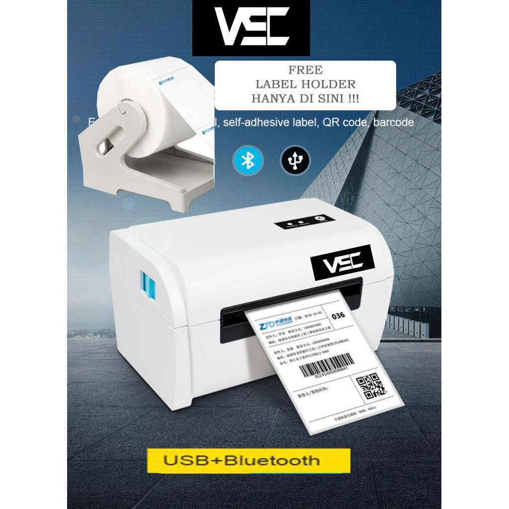 Jual BARCODE PRINTER THERMAL / LABEL PRINTER VSC LP9200UB (BLUETOOTH