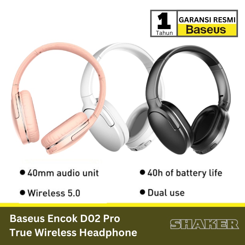 Jual Baseus Headset Encok Wireless headphone D02 Pro NGD02 Shopee