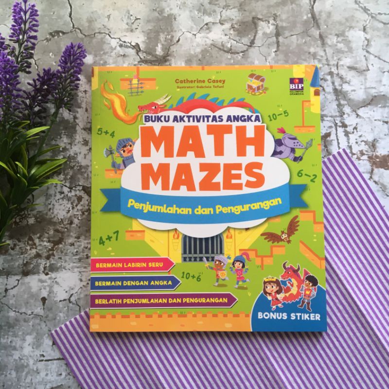 Jual Buku Aktivitas Angka Math Mazes: Penjumlahan dan Pengurangan ...