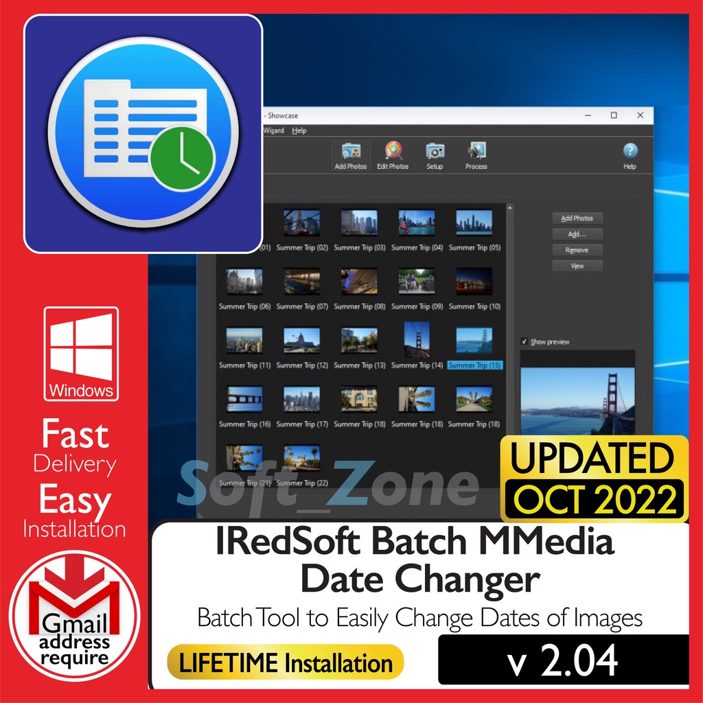 Jual IRedSoft Batch MMedia Date Changer 2.04 - Batch Tool to Easily ...
