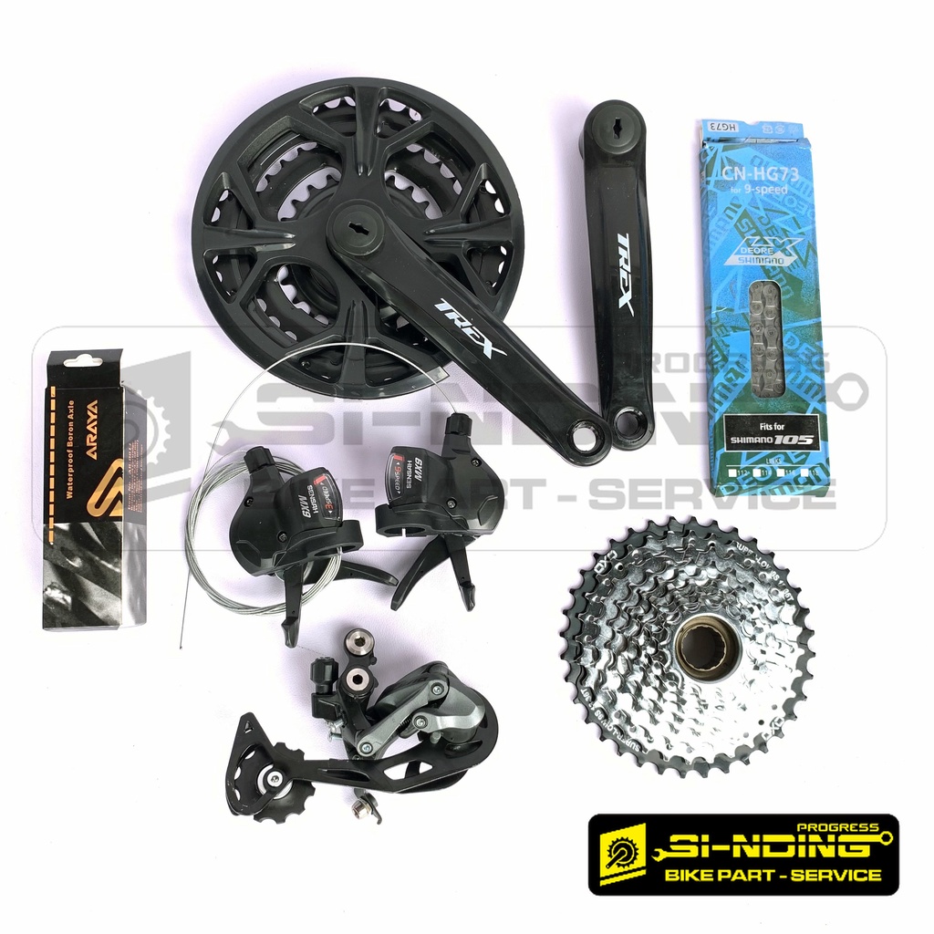 Harga groupset on sale shimano alivio