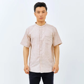 M231 Kemeja Pria Koko Pendek Cream 2971