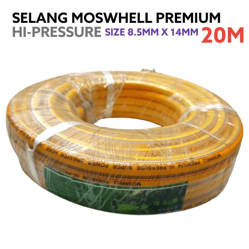 Jual MOSWELL Selang Kompresor 20M / Selang Kompresor 20 Meter ukuran 8 ...