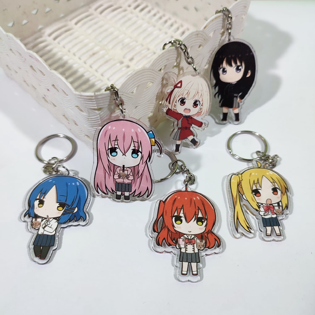 Jual Gantungan Kunci Anime - Keychain Bocchi the Rock - Ganci Lycoris
