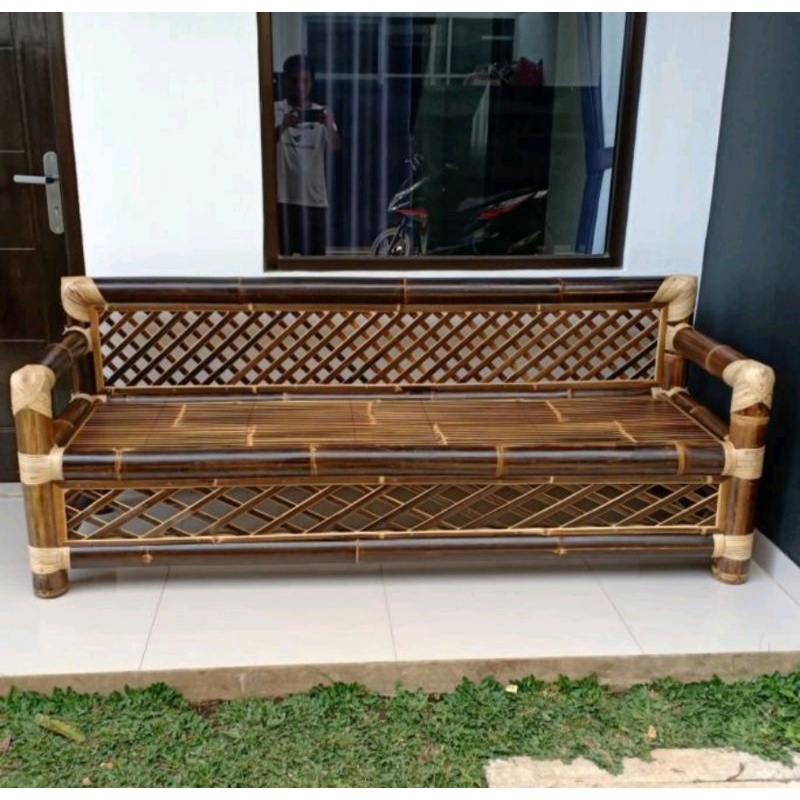 Jual Bale Bambu Hitam Ikat Rotan Shopee Indonesia 5232