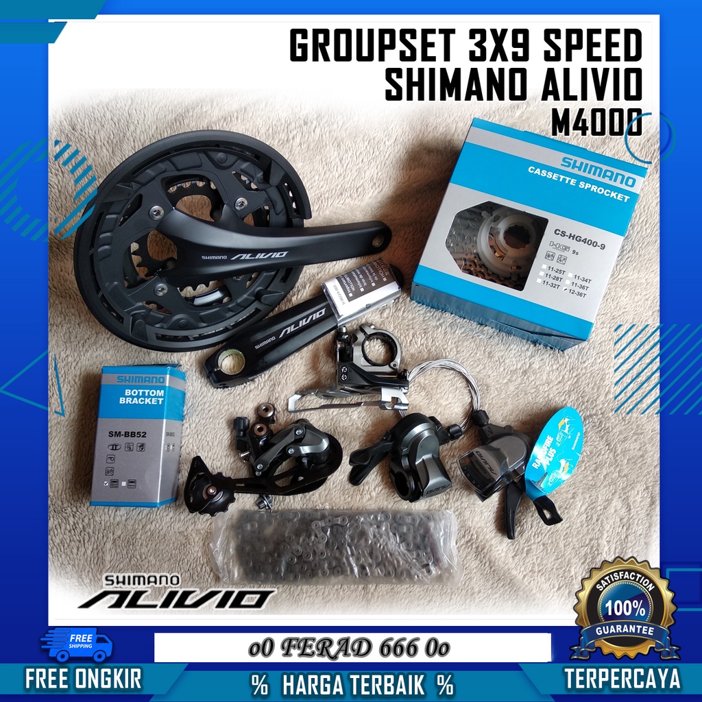 Harga groupset deals alivio 9 speed