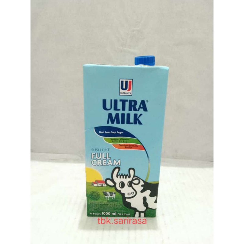 Jual Ultra Milk 1000 Ml Susu UHT Full Cream 1L | Shopee Indonesia