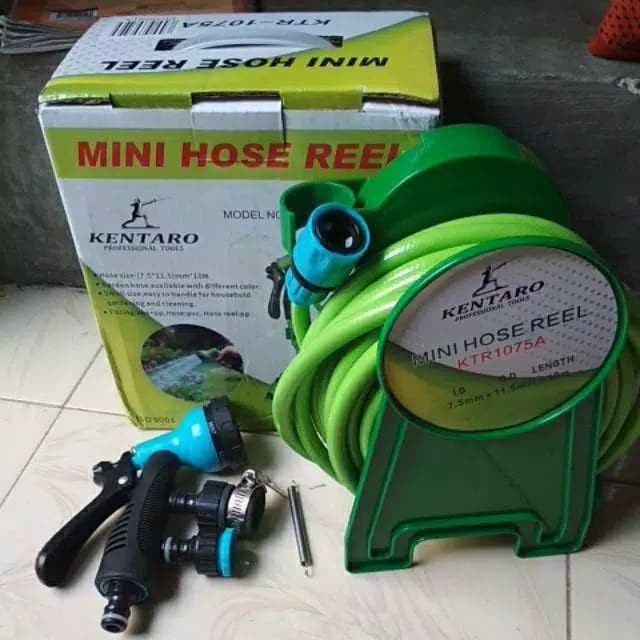 Jual Mini Hose Reel 10m Selang Air Portable Gulung Siram Taman