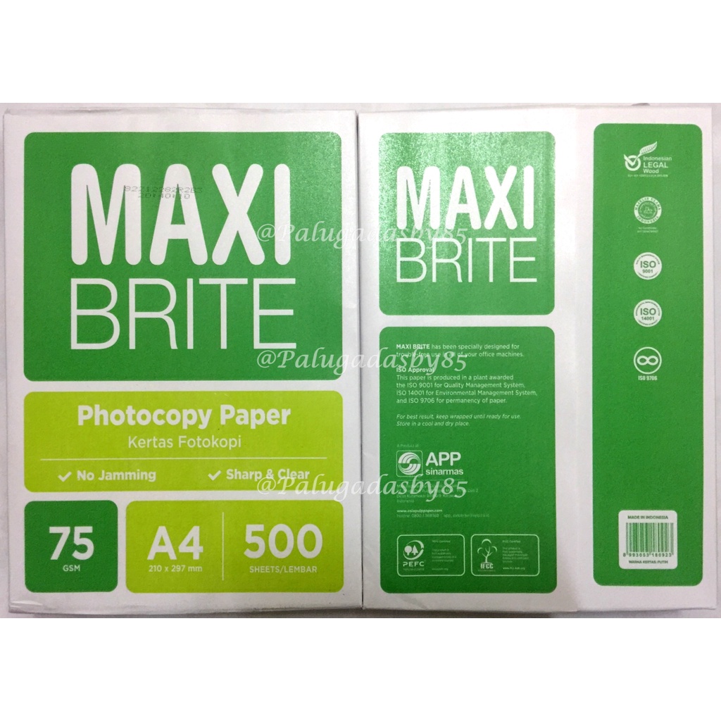 Jual 1 Pak Kertas Hvs Aone A4 70 Gram Khusus Instant Maxi Brite