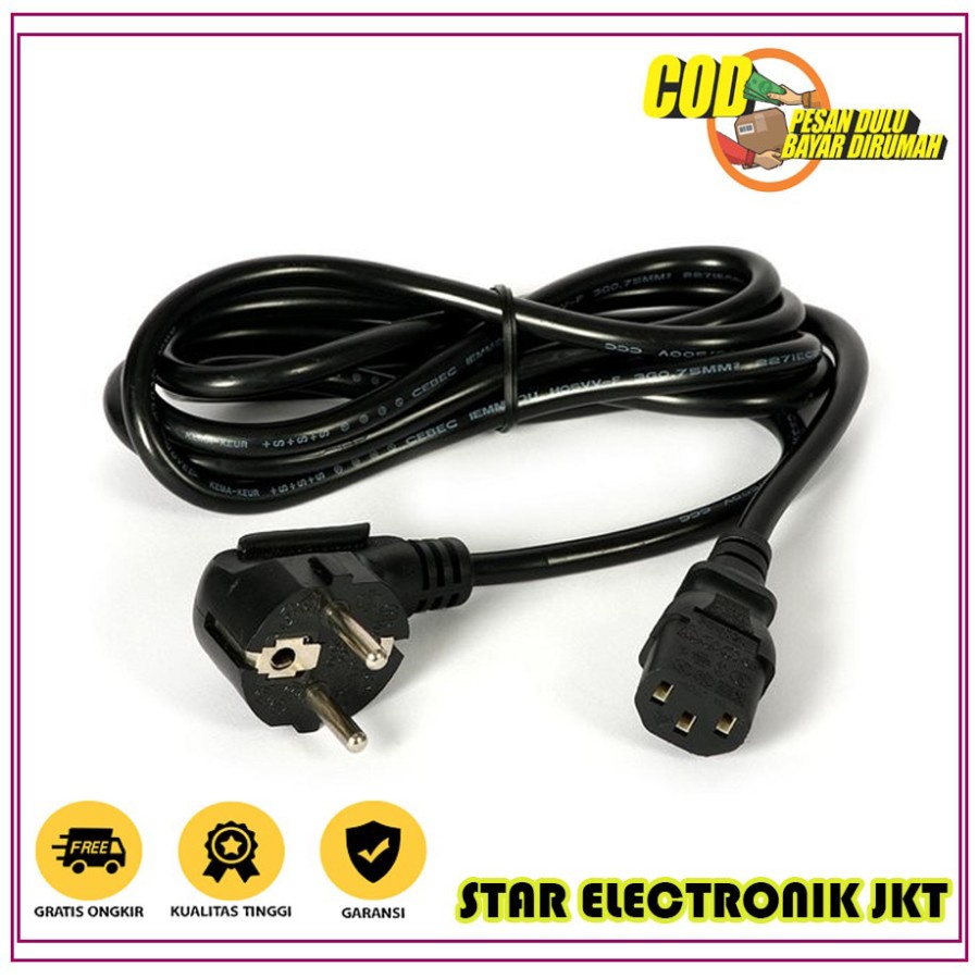 Jual Kabel Power Lubang 3 Untuk Rice Cooker | Shopee Indonesia