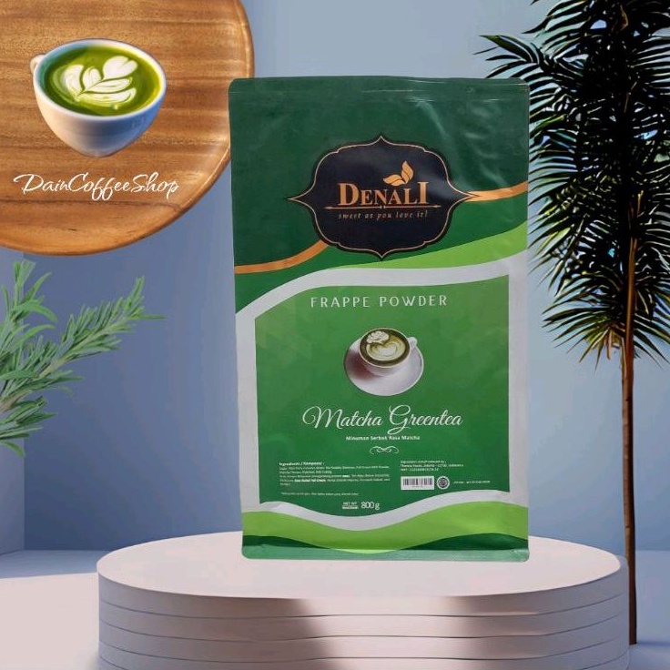 Jual Denali Powder Matcha 800 gram | Bubuk Frappe Denali Powder ...