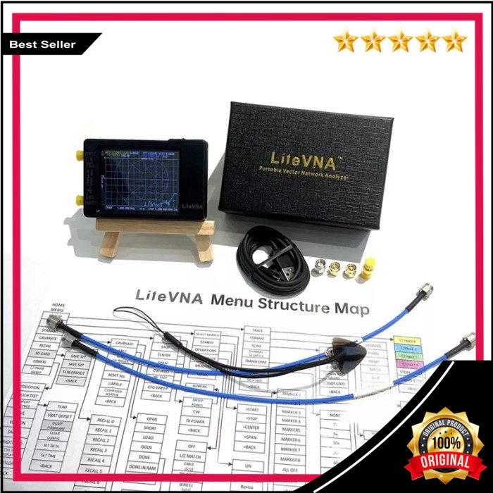 Jual Ori Vector Network Analyzer LiteVNA 50KHz 6GHz NanoVNA Original ...