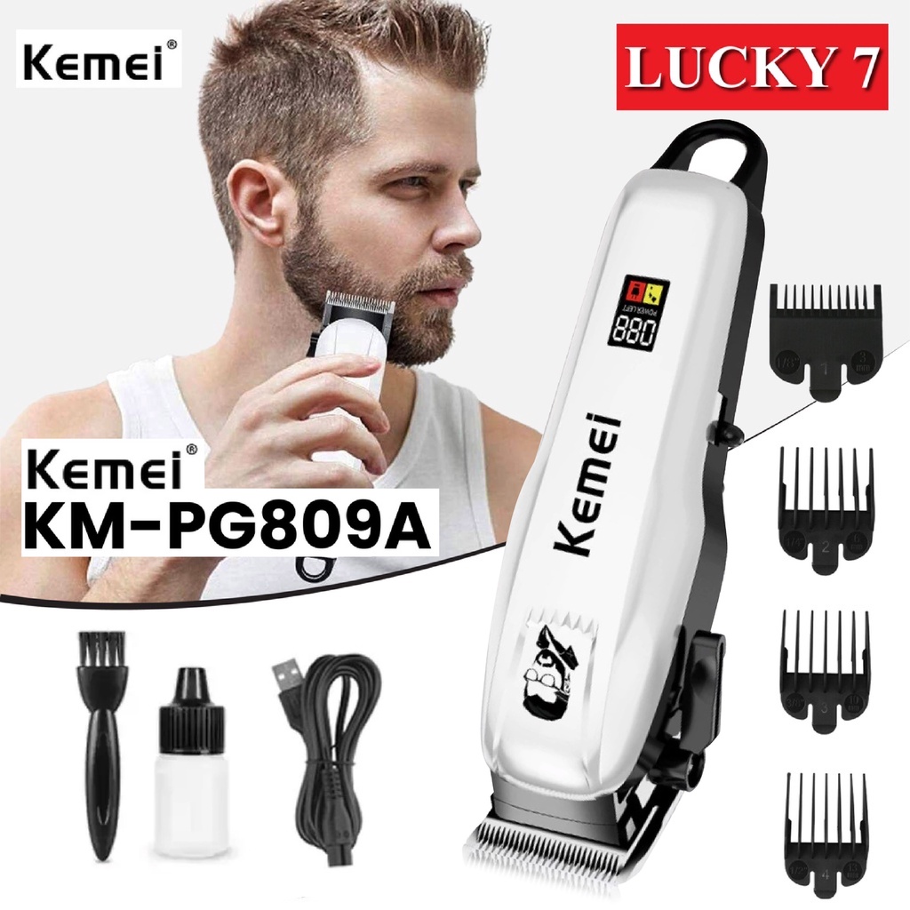 Jual ( BISA COD ) Hair Clipper Kemei KM PG809a 3IN1 Rechargeable Alat ...