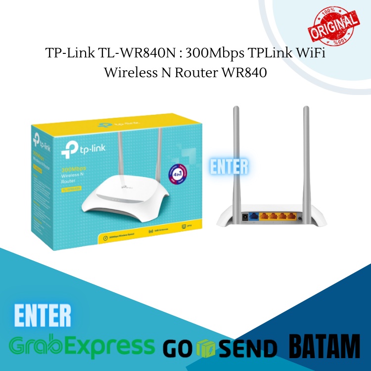 Jual TP-Link TL-WR840N : 300Mbps TPLink WiFi Wireless N Router WR840 ...