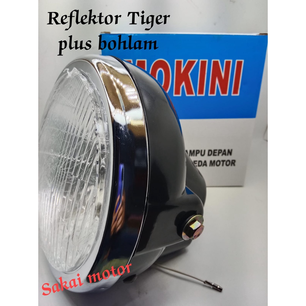 Jual Lampu Depan Tiger Lama Head Lamp Reflektor Tiger Old Plus Bohlam