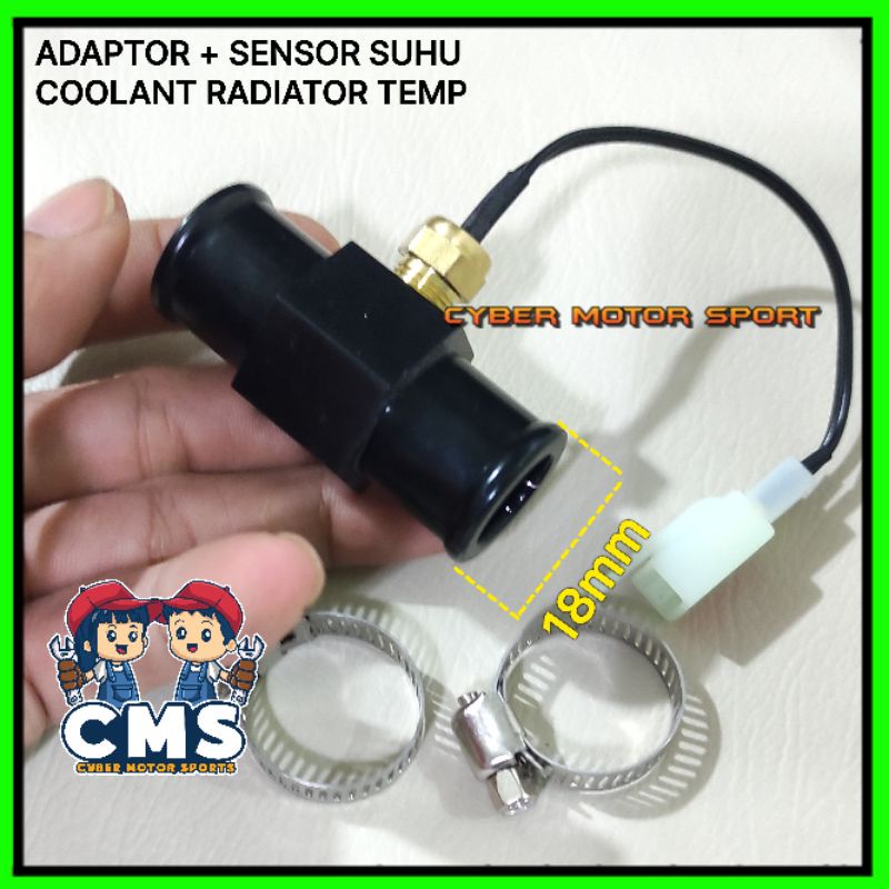 Jual paket adaptor 20mm plus sensor temperatur coolant radiator ...