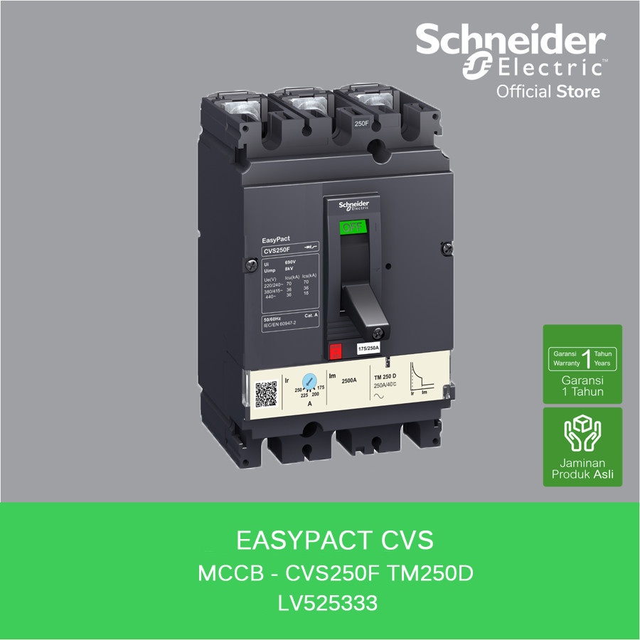 Jual Schneider Mccb Cvs F Tm D P Lv Shopee Indonesia