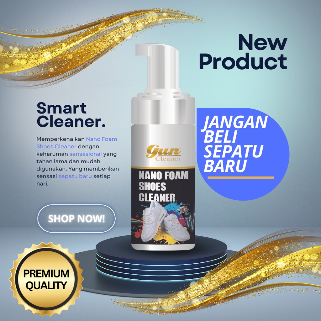 Jual Gun Cleaner Nano Foam Shoes Cleaner Waterless Pembersih Sepatu ...