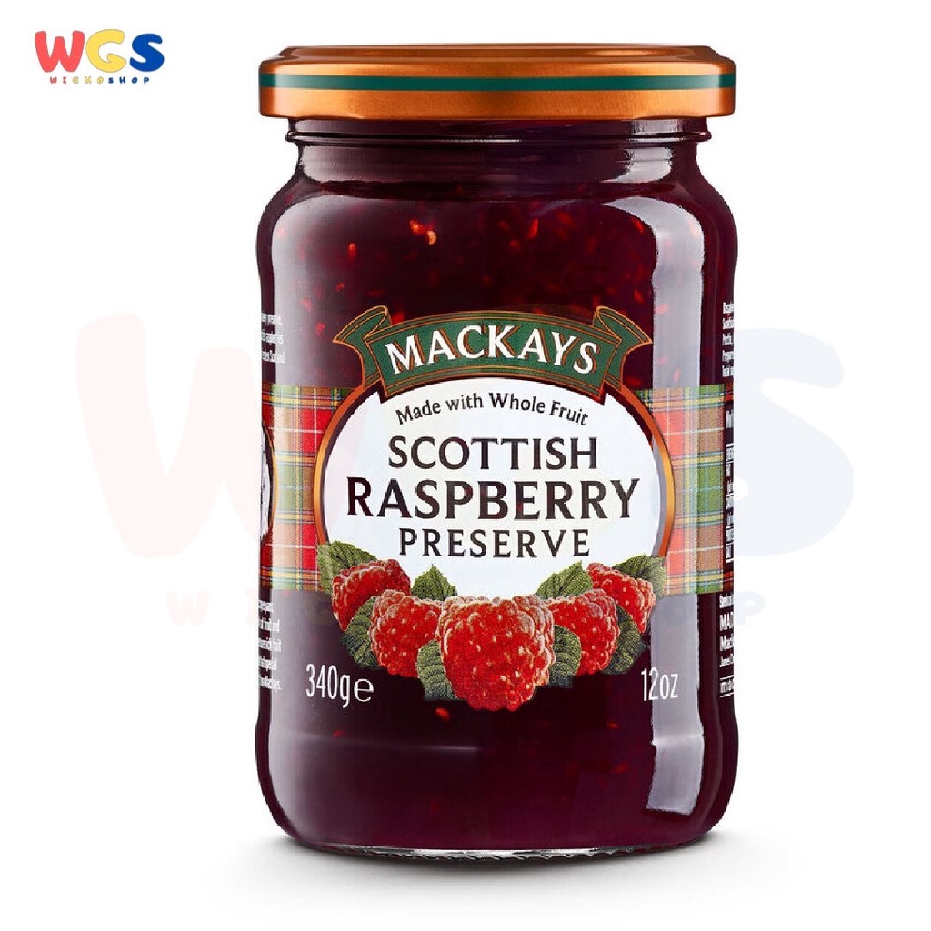 Jual Mackays Scottish Raspberry Preserve Jam 340g - Selai Raspberi ...