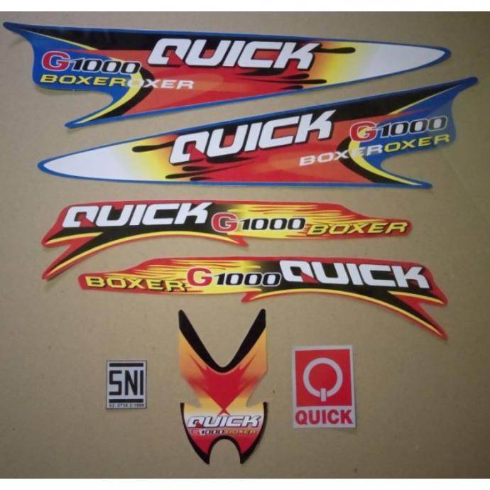 Jual stiker quick g1000 boxer traktor | Shopee Indonesia