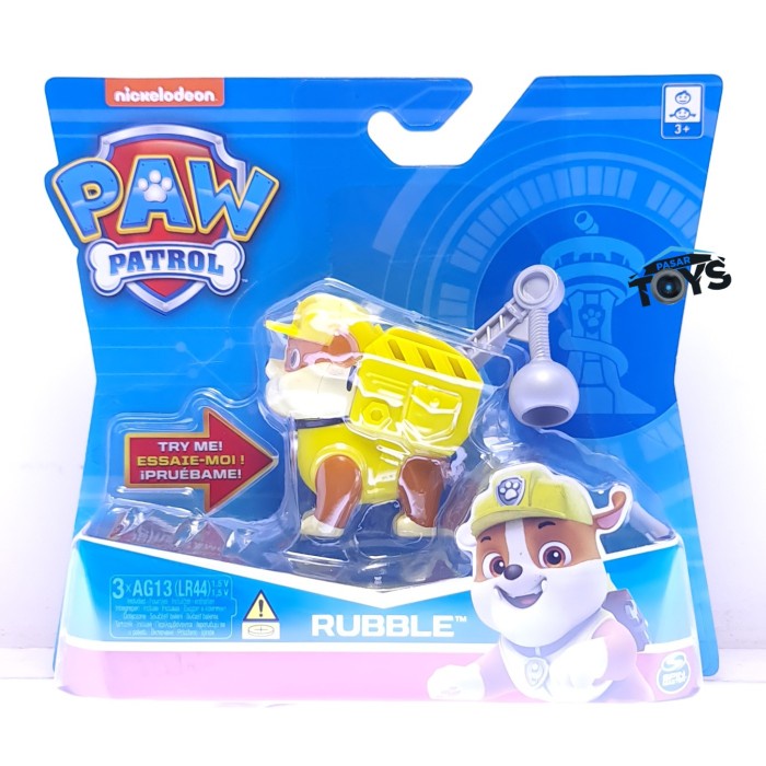Jual Paw Patrol Talking Rubble Pup Figure | Shopee Indonesia