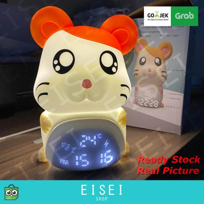 Jual Lampu Jam Meja 7in1 Alarm LED Digital Bedside Table Clock (Hamster
