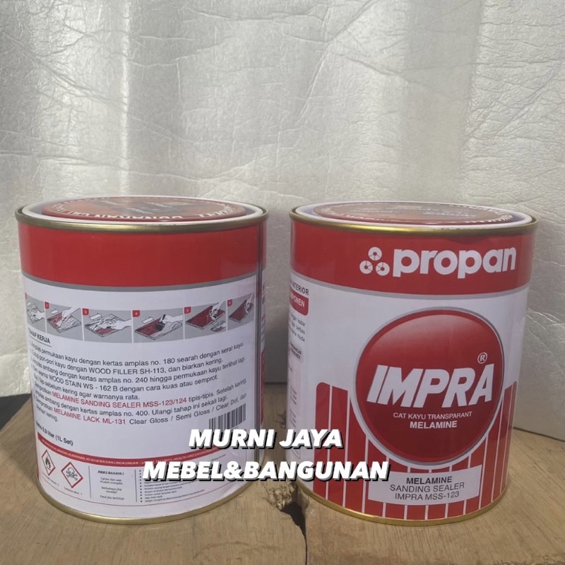 Jual IMPRA SANDING SEALER MSS 123 1L HARDENER MELAMIN KAYU Shopee Indonesia