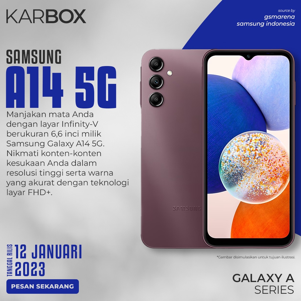 Jual SAMSUNG GALAXY A14 5G - HARGA TERBAIK | Shopee Indonesia