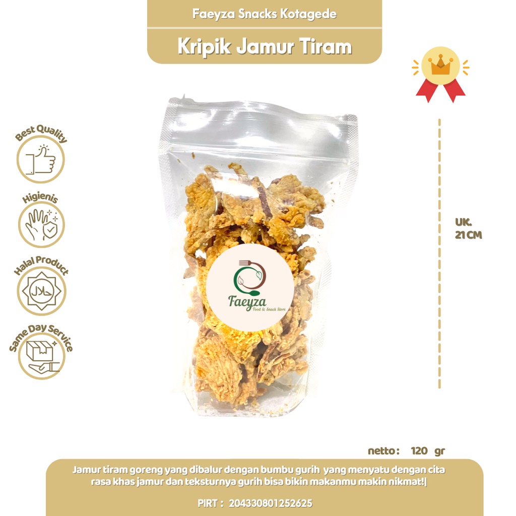 Jual [READY] Jamur Tiram Crispy Lauk Kering Gurih Pedas Awet Hampers Khas Jogja Jawa Tengah