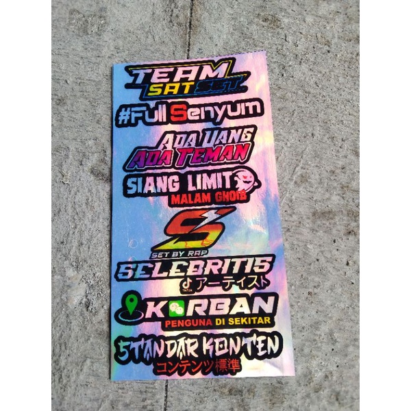 Jual Stiker brand sponsor sticker pack ink protaper hologram | Shopee ...