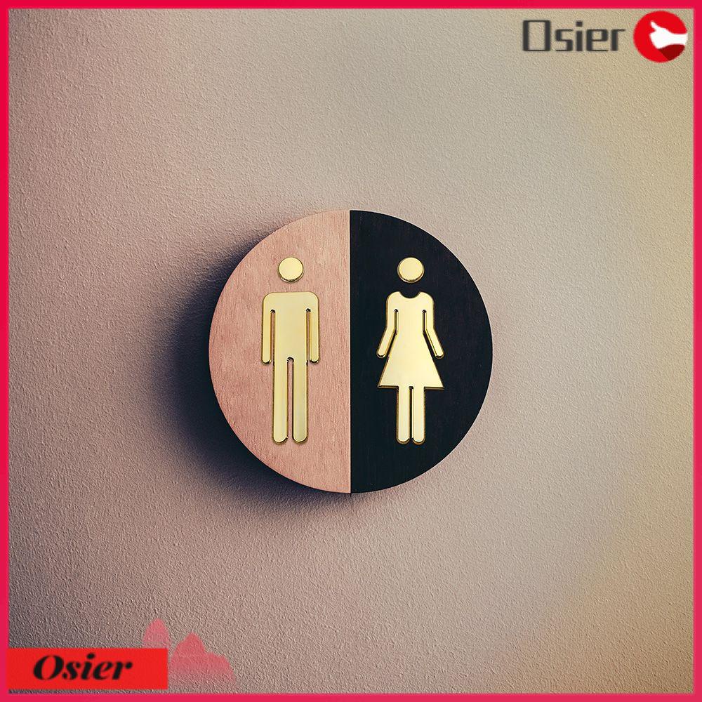 Jual Osier1 3d Toilet Sign Signage Board Perekat Diri Kamar Mandi Restroom Toilet Diy Pintu