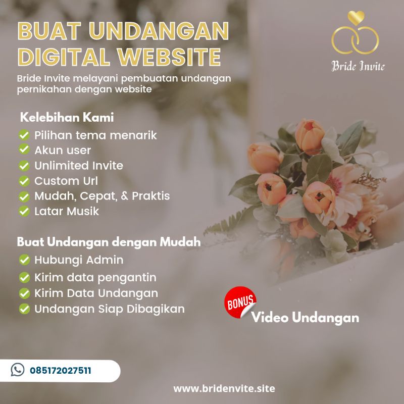 Jual Undangan Pernikahan Digital Bonus Video Undangan Shopee Indonesia