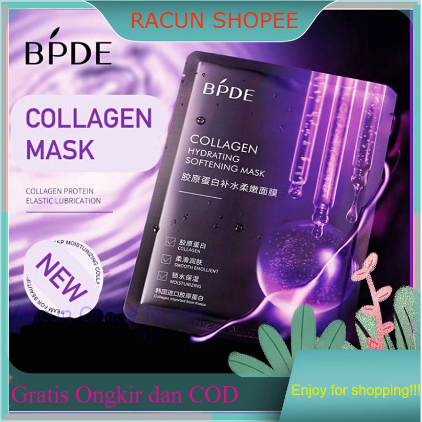 Jual BPDE Collagen Essence Moisturizing Mask Facial Sheet Masker Wajah ...