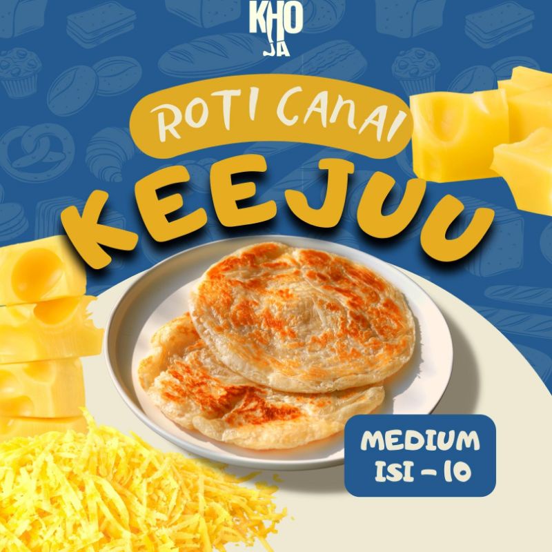 Jual Roti Canai Keju Medium Isi 10 Mini Isi 20 Jumbo Isi 5 Roti