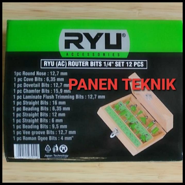 Jual Ryu Mata Profil Set Kayu Trimmer Router Pcs Shopee Indonesia