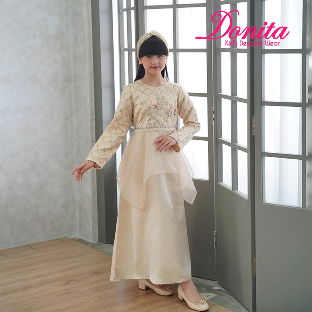 Saffron by Donita Dress Muslim Print Polkadot Floral main image 0