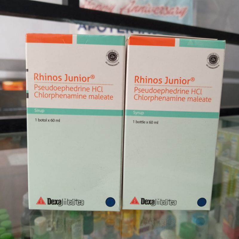 Jual RHINOS JUNIOR SIRUP 60ML Obat Pilek Alergi Hidung tersumbat