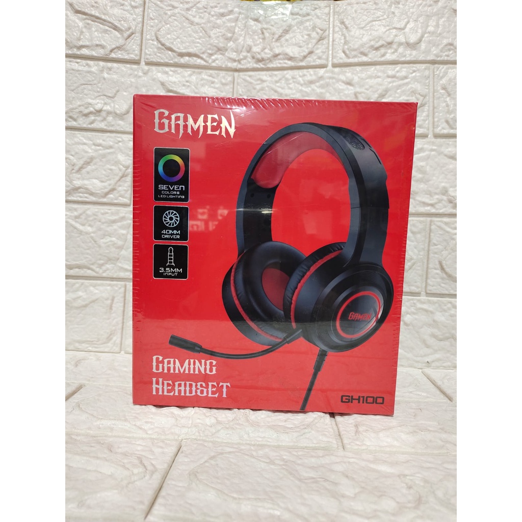 Jual HEADPHONE GAMEN GH100 ORIGINAL HEADSET CABLE AUDIO HEANSFREE