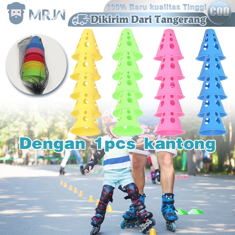 Jual 20pcs + 1bag Cone Sepatu Roda Inline Skate Kerucut Sepatu Roda ...