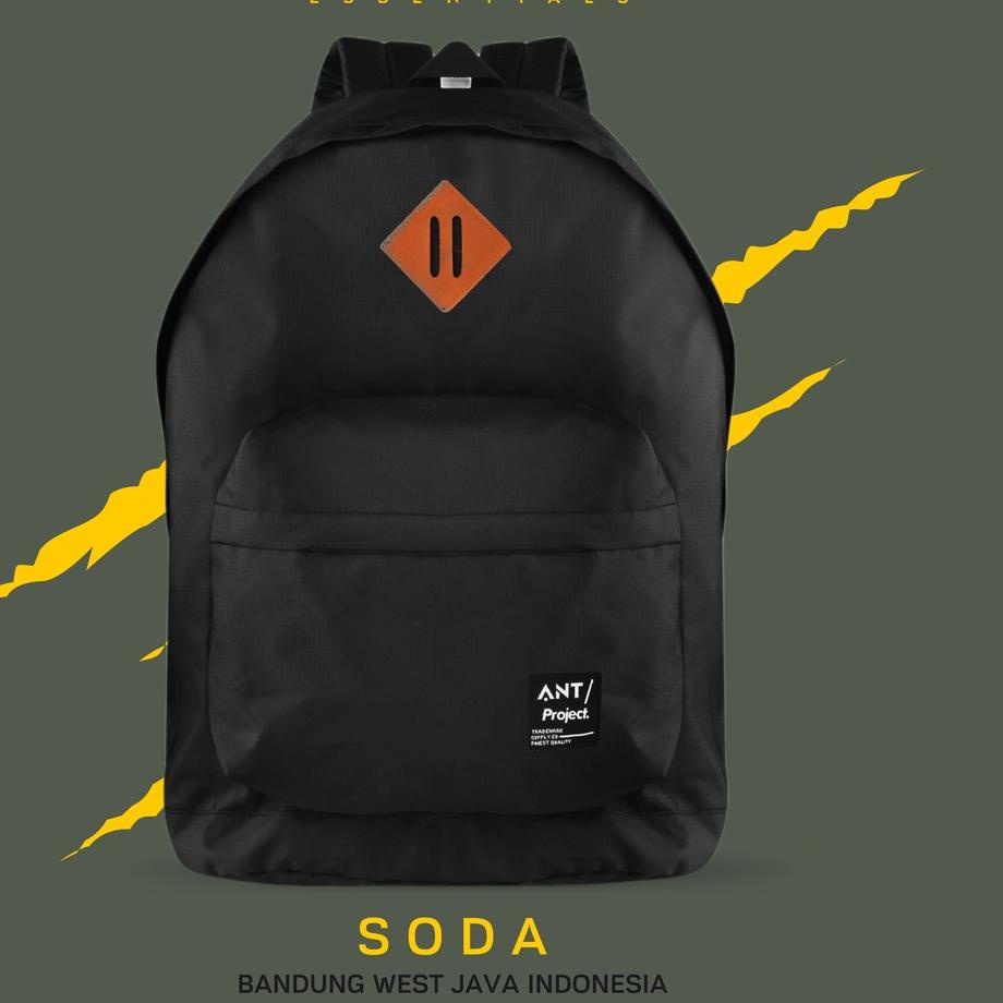 Jual ANT PROJECT - Tas Backpack SODA Full Black - Tas Ransel ☉ | Shopee ...
