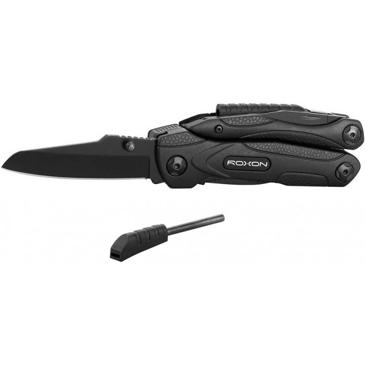 ROXON M2 Multiuso Tascabile 14 In 1, Mini Attrezzo Leggero Con Pinze E Rompivetro In Ceramica, Clip Inclusa, Garanzia 10 Anni