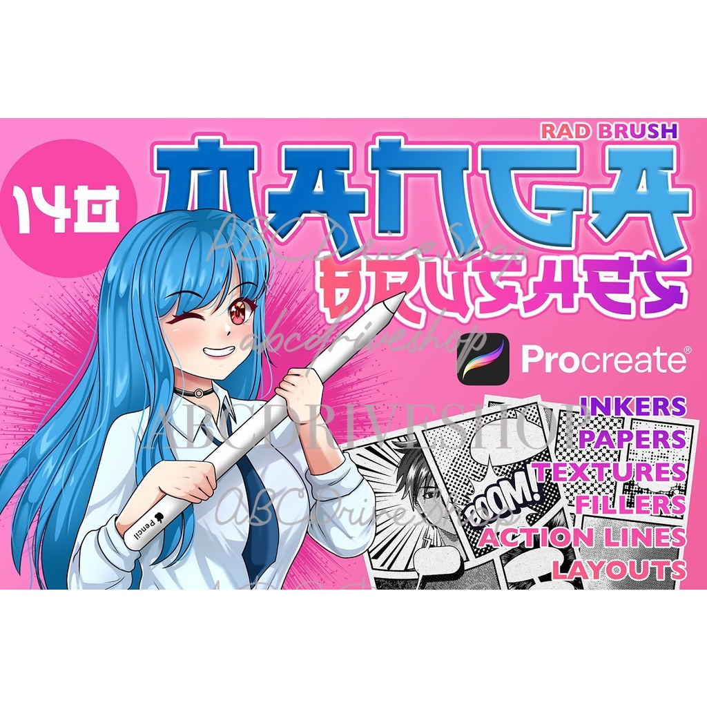 Jual Procreate Brush - Procreate Manga Brushes | Shopee Indonesia