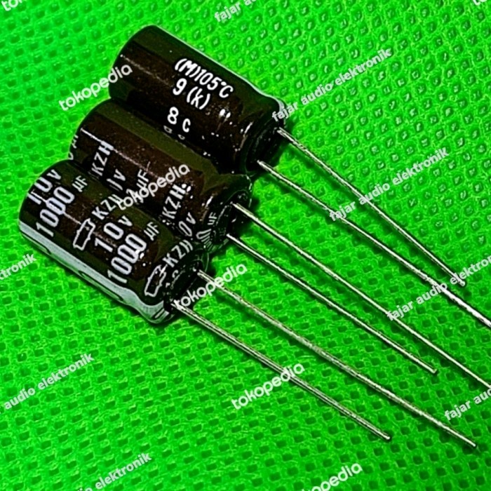 Lote De 25 Condensadores Electrolíticos De Aluminio NIPPON 1000uF 10V - Radial, 10x16mm