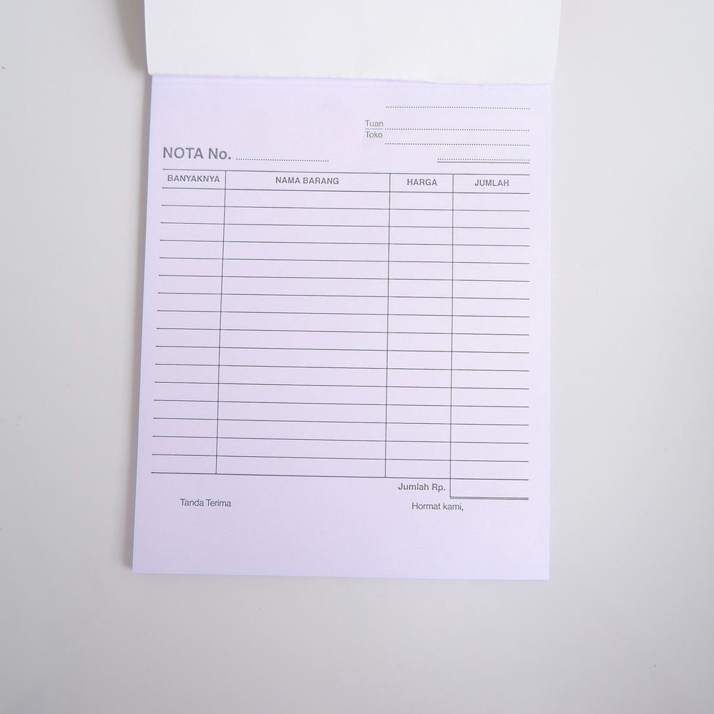 Jual 1 PACK (ISI 10) Nota Besar NCR 2 Ply Paperline Kontan Rangkap Dua ...