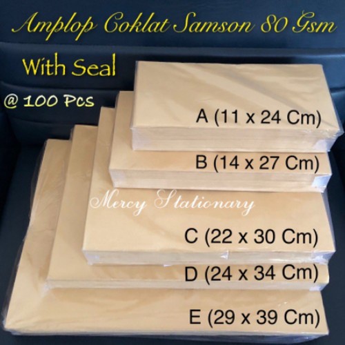 Jual Amplop Samson E Extra Folio Premier Isi 100 Lembar | Shopee Indonesia