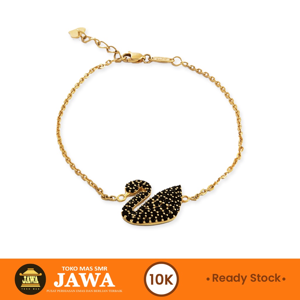 Jual Gelang Bracelet Emas Swan Kadar 10k Toko Mas Jawa Shopee Indonesia